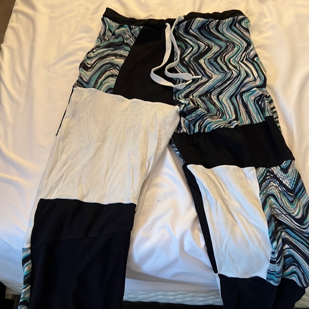 Patchwork Joggers / Sweatpants - image 1
